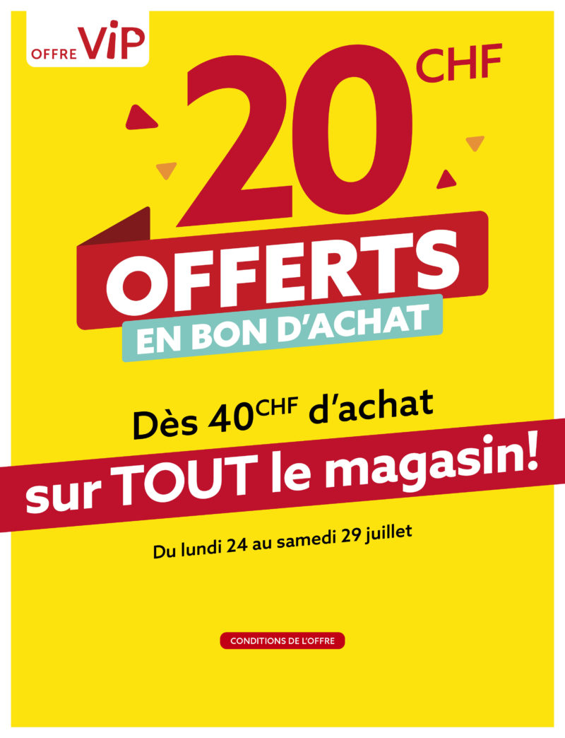 20 CHF Offerts En Bon D´achat - GiFi Suisse